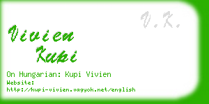 vivien kupi business card